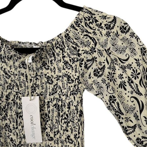 NEW! Cool Change Boho Jodi Dress Multicolor Meadow Floral Print Tiered Size XS - Picture 3 of 9